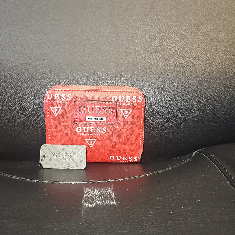 Guess Red Logo Wallet